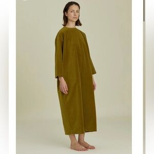 Black Crane Olive Long Bud Dress